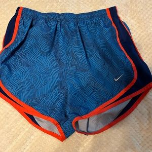 Blue and Orange Nike shorts